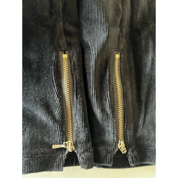 Susan Graver Regular Knit Corduroy Straight Leg Pull-On Pants BLACK SIZE S NWOT - Picture 5 of 9